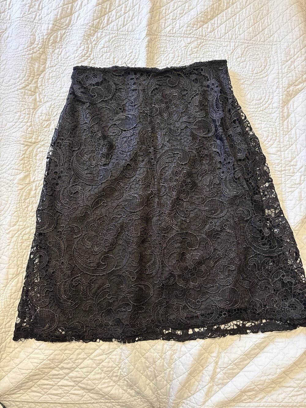 CATO women’s Size 10 Mid-Length Skirt Black Boho Size 10